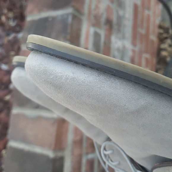 VINCE Suede Leather Loafer Dress Shoes Size 9 Taupe Old Money Classic Italy - Picture 15 of 16